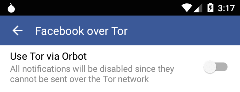 facebook-android-tor